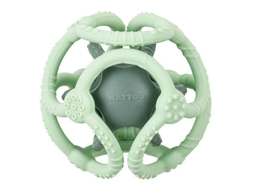 Immagine di Nattou set 2 palline in silicone verde - Educativi