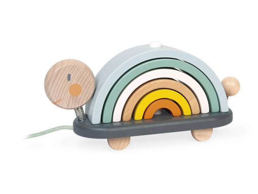 Immagine di Janod tartaruga arcobaleno Sweet Cocoon - Idee regalo bimbo 2 anni