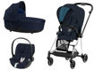 Immagine di Cybex trio Mios 3.0 plus chrome black-midnight blue - Passeggini trio e duo