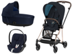 Immagine di Cybex trio Mios 3.0 plus rosegold-midnight blue - Passeggini trio e duo