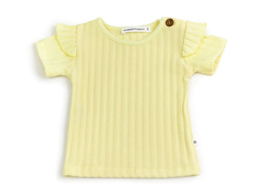 Immagine di Bamboom t-shirt con volant giallo 336 tg 3 mesi - T-Shirt e Top