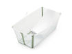 Immagine di Stokke vaschetta pieghevole Flexi Bath con supporto Newborn trasparente-verde - Vaschette