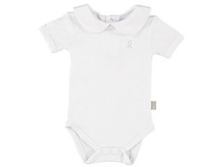 Immagine di Dili Best Natural body mezza manica c/colletto bianco tg 3-6 mesi - Body neonato