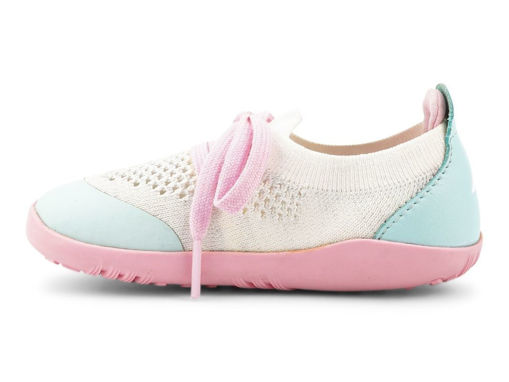 Immagine di Bobux scarpa I Walk Play Knit mist + white tg 23 - Scarpine neonato