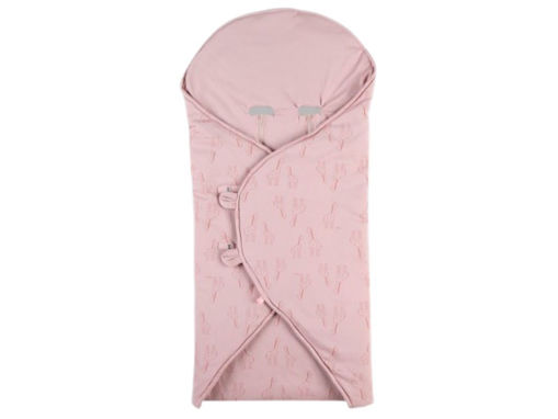 Immagine di Noukie's coperta milleusi in jersey biologico 0-6 mesi rosa - Sacchi nanna 