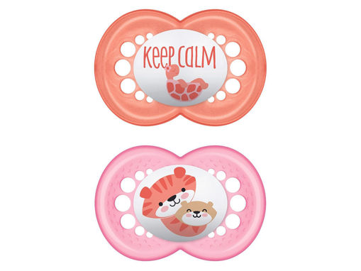 Immagine di MAM ciuccio Original 6+ mesi silicone 2 pz rosa - Ciucci