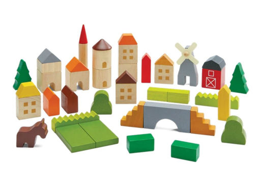 Immagine di PlanToys countryside blocks - Giocattoli in legno