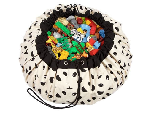 Immagine di Play&Go sacco portagiochi e tappeto 2in1 panda - Portagiochi