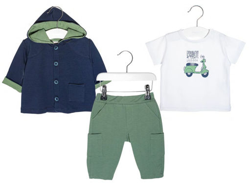 Immagine di Coccodè completo giacca t-shirt pantaloni Vespa blu-salvia tg 6 mesi - OFFERTE