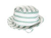 Immagine di Coccodè cappellino in jersery di piquet di cotone bianco-salvia 45 cm - Cappelli e guanti