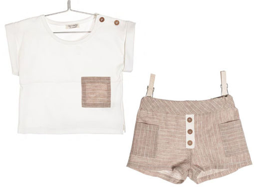 Immagine di Coccodè completo shorts e t-shirt Latte&Mou tg 6 mesi - T-Shirt e Top