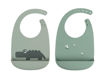 Immagine di Done by Deer set 2 bavaglini in silicone alimentare croco verde - Bavaglini Neonato