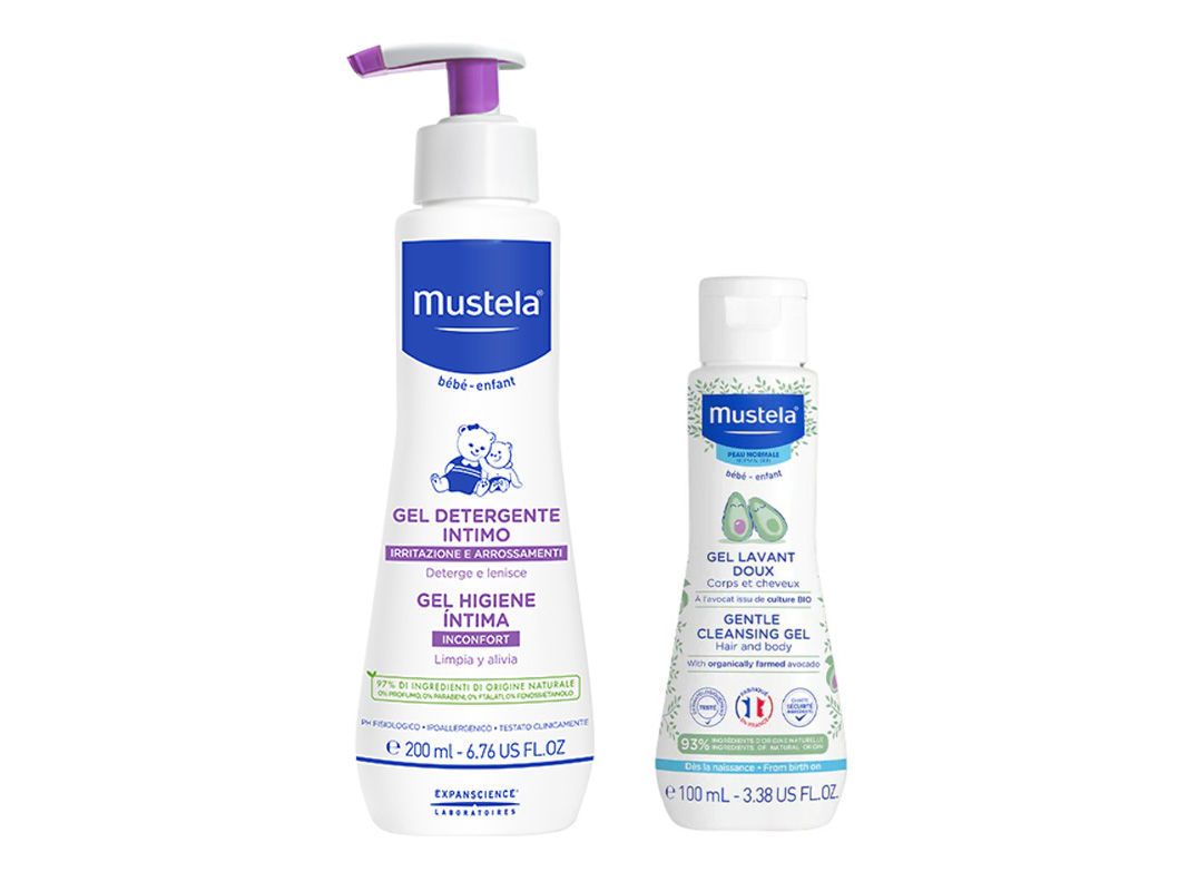 Mustela gel detergente intimo 200 ml + detergente delicato 100 ml