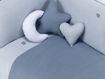 Immagine di Alondra piumino nordico con imbottitura lettino 120 x 60 cm alba blu