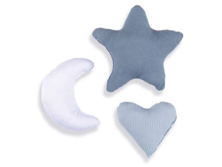 Immagine di Alondra set 3 cuscini da decorazione alba blu - Complementi d'arredo