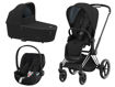 Immagine di Cybex trio Priam 4.0 telaio chrome black-deep black - Passeggini trio e duo