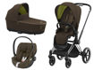Immagine di Cybex trio Priam 4.0 telaio chrome black-khaki green - Passeggini trio e duo