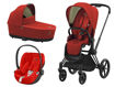 Immagine di Cybex trio Priam 4.0 telaio matt black-autumn gold - Passeggini trio e duo