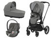 Immagine di Cybex trio Priam 4.0 telaio matt black-soho grey - Passeggini trio e duo