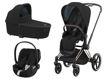 Immagine di Cybex trio Priam 4.0 telaio rosegold-deep black - Passeggini trio e duo