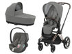 Immagine di Cybex trio Priam 4.0 telaio rosegold-soho grey - Passeggini trio e duo