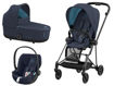 Immagine di Cybex trio Mios 3.0 matt black-nautical blue - Passeggini trio e duo