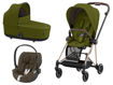 Immagine di Cybex trio Mios 3.0 rosegold-khaki green - Passeggini trio e duo