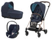 Immagine di Cybex trio Mios 3.0 rosegold-nautical blue - Passeggini trio e duo