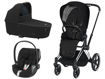 Immagine di Cybex trio Priam plus 4.0 telaio chrome black-stardust black - Passeggini trio e duo