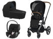 Immagine di Cybex trio Priam plus 4.0 telaio chrome brown-stardust black - Passeggini trio e duo