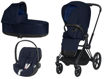 Immagine di Cybex trio Priam plus 4.0 telaio matt black-midnight blue - Passeggini trio e duo