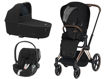 Immagine di Cybex trio Priam plus 4.0 telaio rosegold-stardust black - Passeggini trio e duo