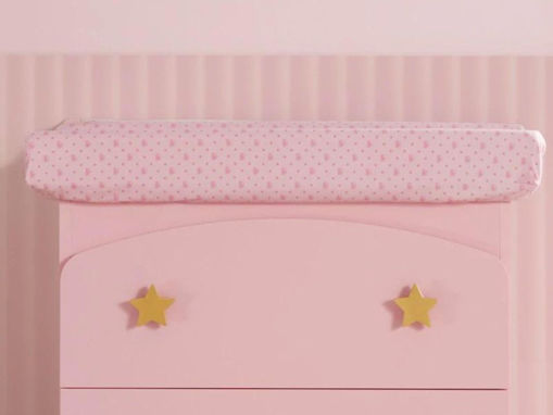 Immagine di Chiara Ferragni coprifasciatoio per bagnetto rosa - Materassini