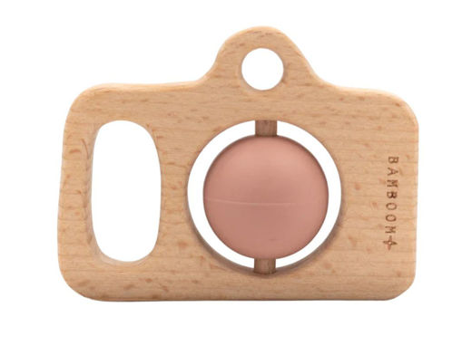 Immagine di Bamboom fotocamera in legno e silicone rosa - Educativi