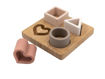 Immagine di Bamboom puzzle in legno e silicone stella cuore rosa - Giocattoli in legno