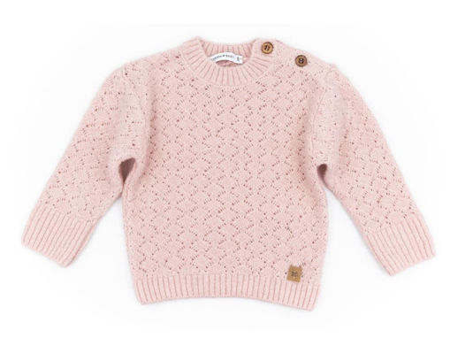 Immagine di Bamboom maglia in lana rombi aperti rosa 456 tg 1 mese - T-Shirt e Top