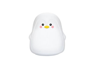 Immagine di Innogiò luce antibuio in silicone con proiettore pinguino - Luci antibuio