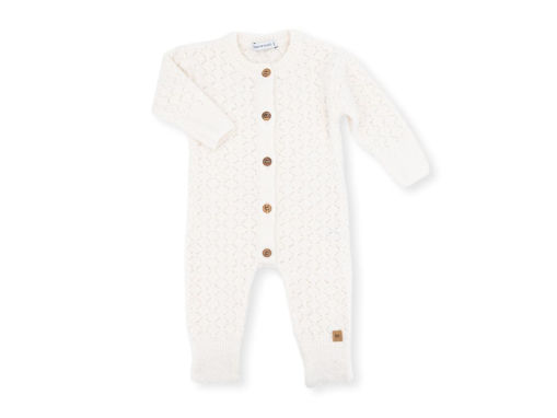 Immagine di Bamboom tuta in lana rombi aperti bianco 457 tg 1 mese - Tutine