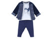 Immagine di Noukie's completo cardigan, t-shirt e pantaloni bianco-blu tg 9 m - T-Shirt e Top