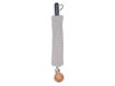 Immagine di Bamboom portaciuccio SoftStone con clip in legno grigio caldo - Portaciuccio e catenelle