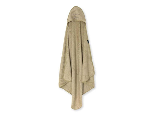 Immagine di Bamboom asciugamano con cappuccio neonato XL Ludovica Valli sabbia - Accappatoi