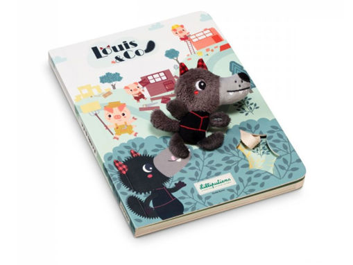 Immagine di Lilliputiens libro con percorso lupo e i 3 porcellini 83410 - Idee regalo bimbo 2 anni