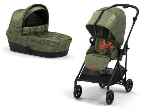 Immagine di Cybex duo Melio Street olive green - Passeggini trio e duo