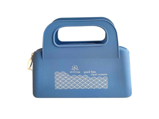Immagine di Mizu Baby gift set con borsa in silicone blu - Accessori e giochi