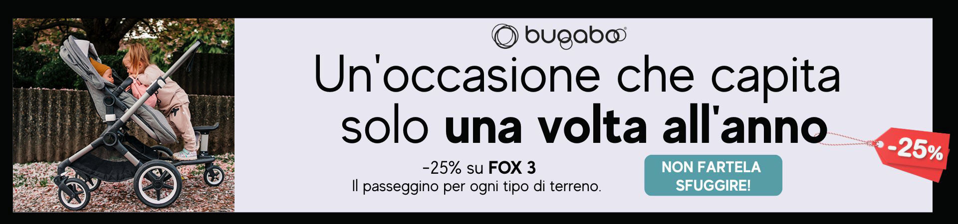 Bugaboo Fox 3 sconto 25% black friday 2022