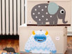 Immagine di 3 Sprouts baule portagiochi yeti blu