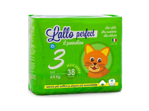 Immagine di Lallo Perfect pannolini Midi 4-9 kg 38 pz - Pannolini