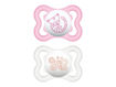 Immagine di MAM ciuccio Air silicone 2-6 mesi 2 pz trasparente rosa - Ciucci