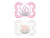Immagine di MAM ciuccio Air silicone 2-6 mesi 2 pz trasparente rosa - Ciucci