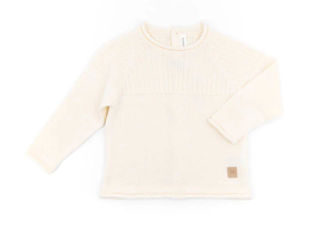 Immagine di Bamboom maglia aperta dietro a costine Knitted bianco 462 tg 1 mese - Maglie